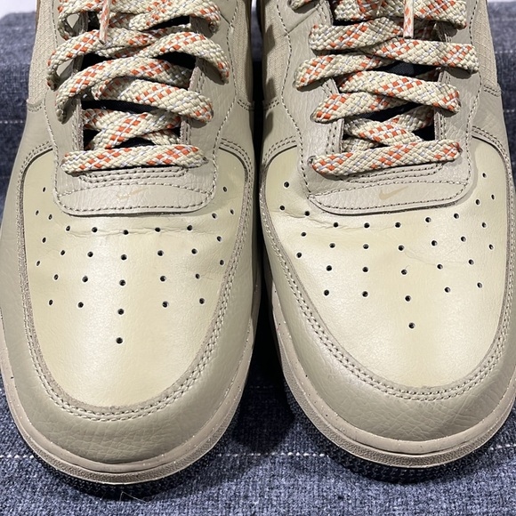 MEN'S NIKE AIR FORCE 1 MID '07 FB8881-200 NEUTRAL OLIVE / BLACK SIZE 14 - Picture 3 of 12